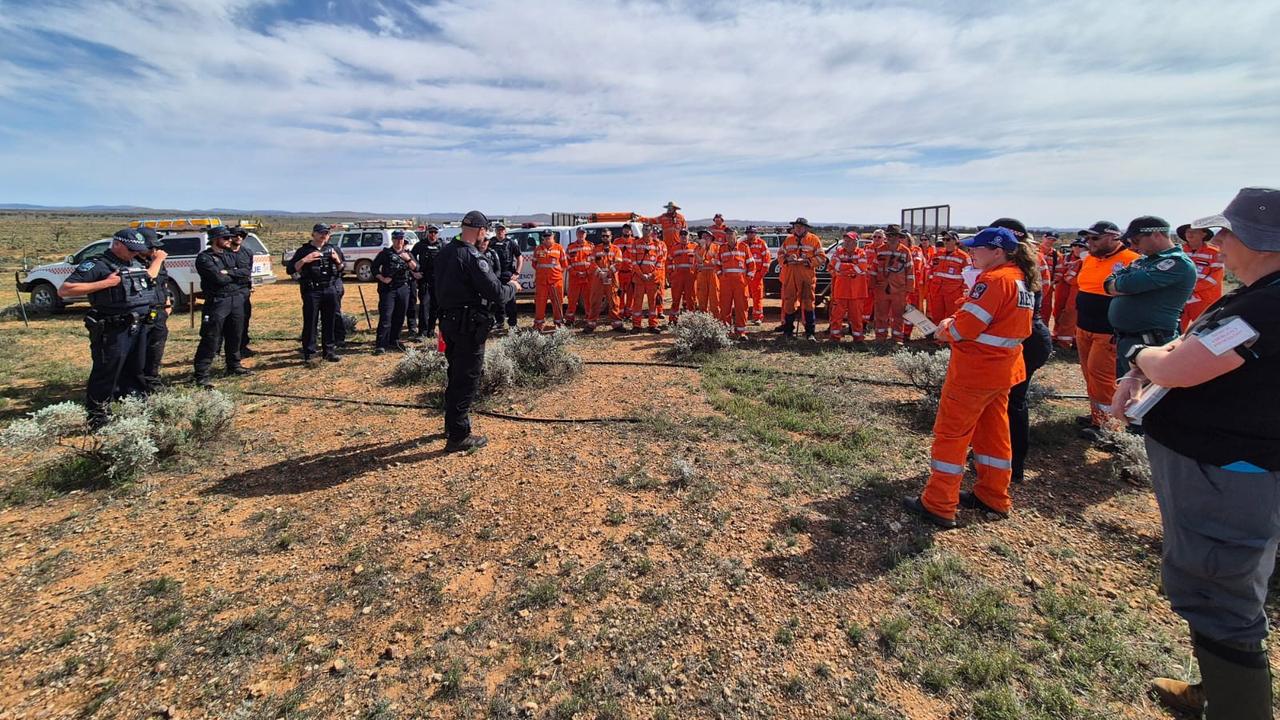 Search crews being briefed