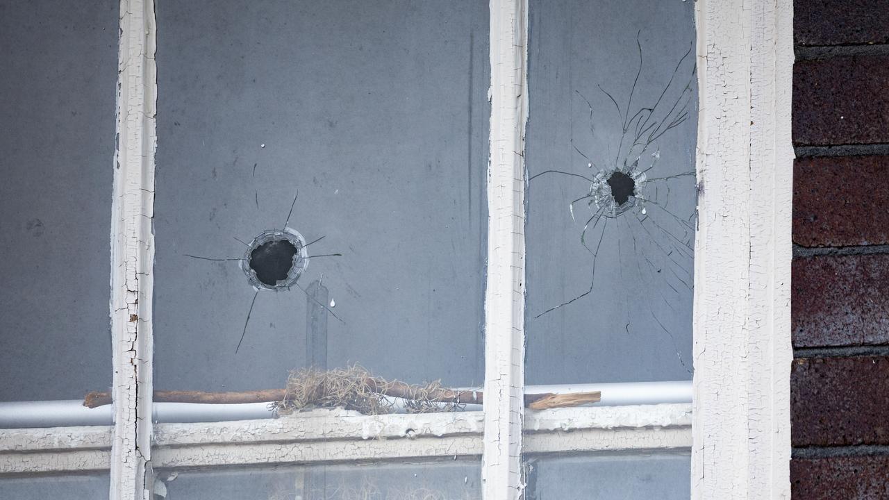 The scene of a shooting in Croydon Park in Sydne