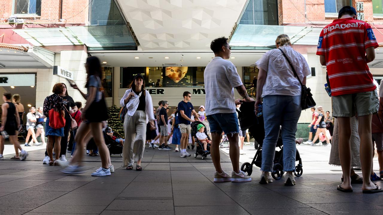Shoppings in Sydney's CBD (file image)