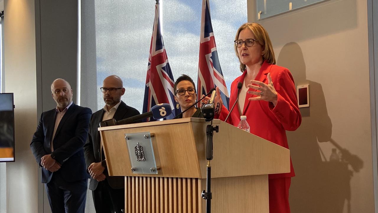 Premier Jacinta Allan speaks to media
