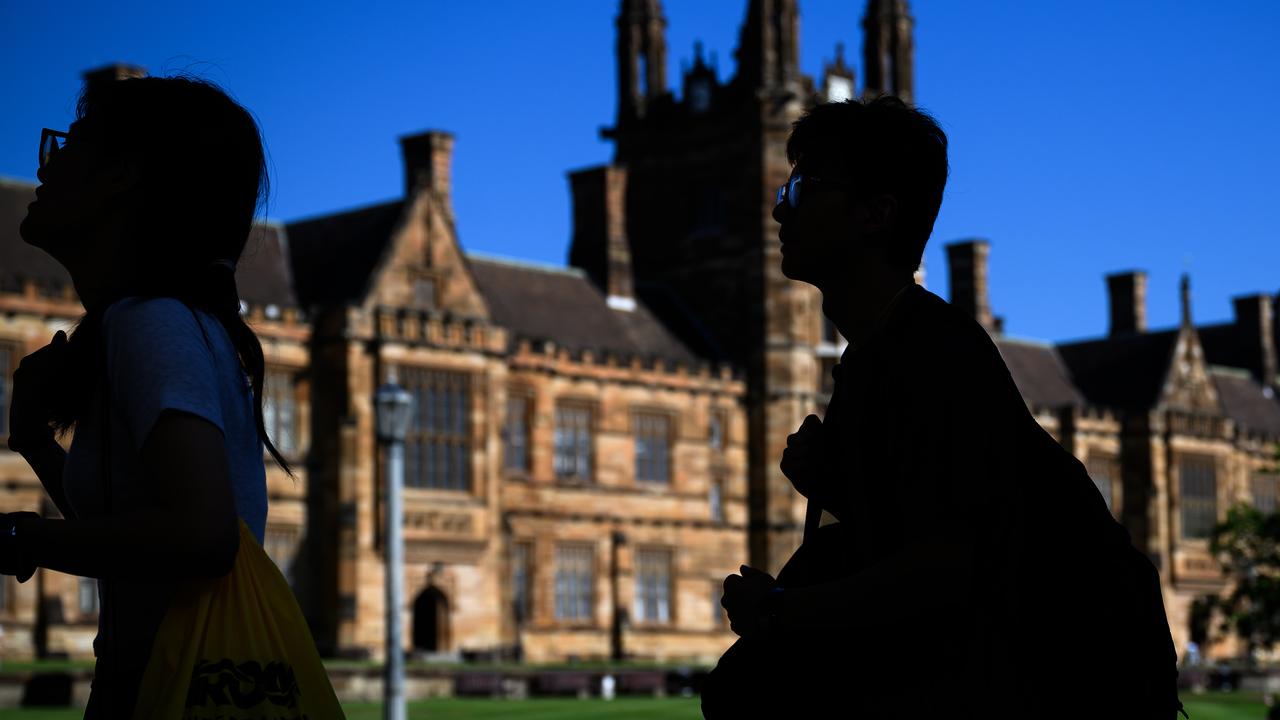 Students in the Quadrangle at University of Sydney (file image)