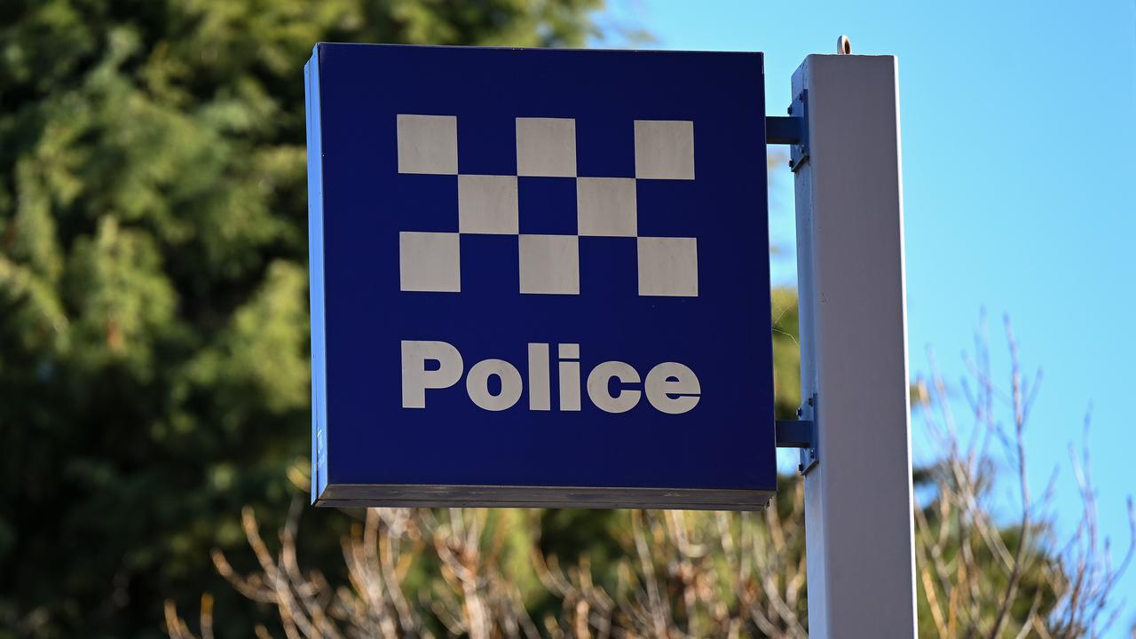 A police station sign (file image)