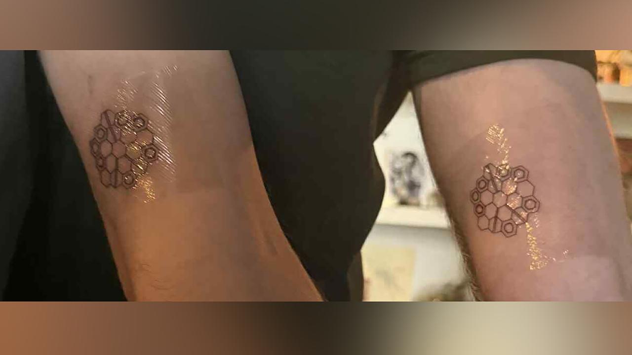 Tattoos Max Charles and Louis Desdoigts got to celebrate their work