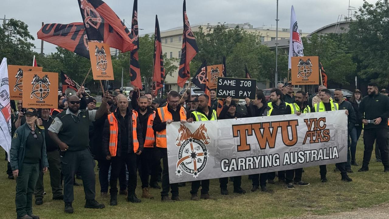 Cash delivery workers go on strike