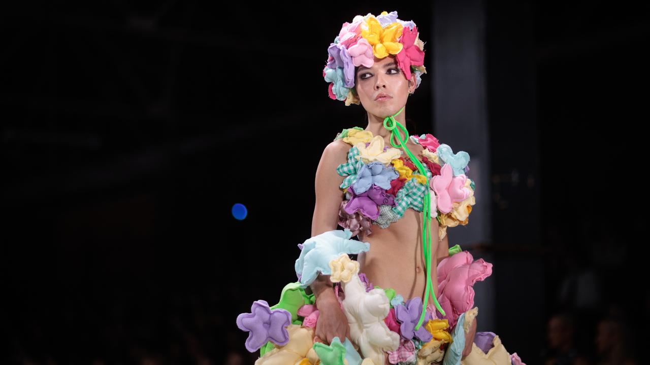 Model Wearing design by Stephanie Hookey