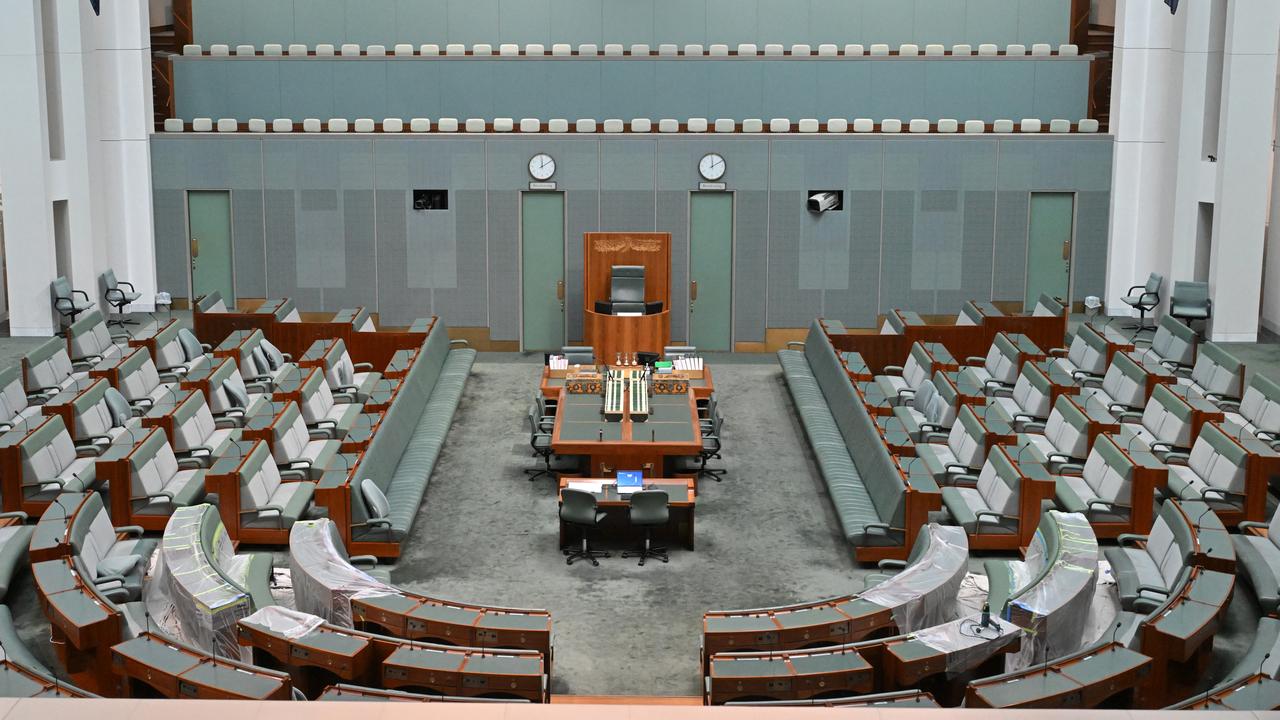 The House of Representatives at Parliament House in Canberra
