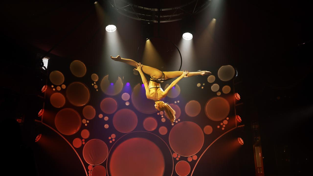 Aerial hoop performer Danielle Summers