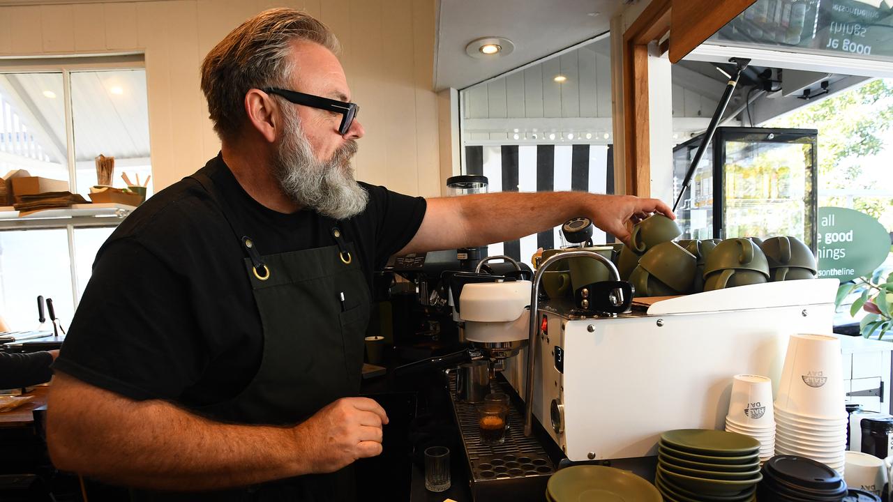 A barista makes a coffee (file image)