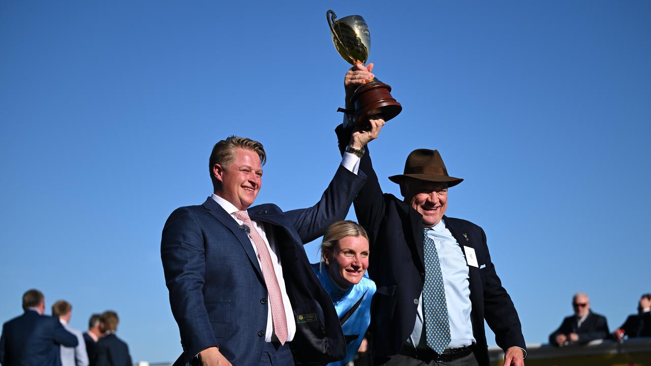 (L-R) Calvin McEvoy, Jamie Melham and Tony McEvoy.