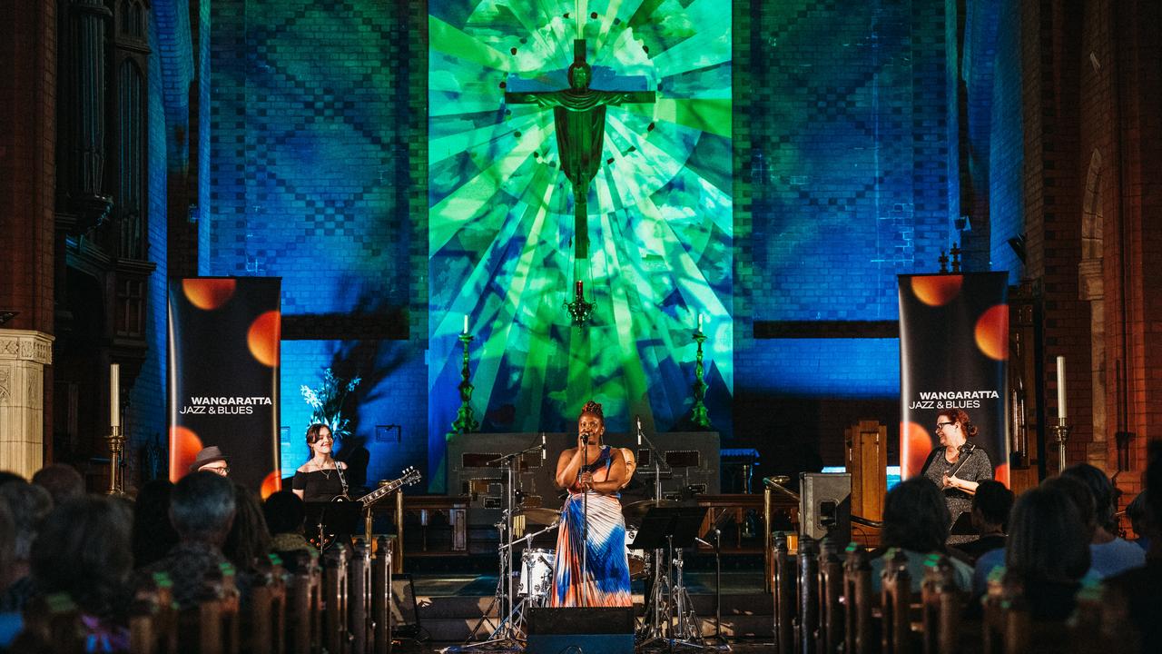A performer at the 2024 Wangaratta Jazz Festival.