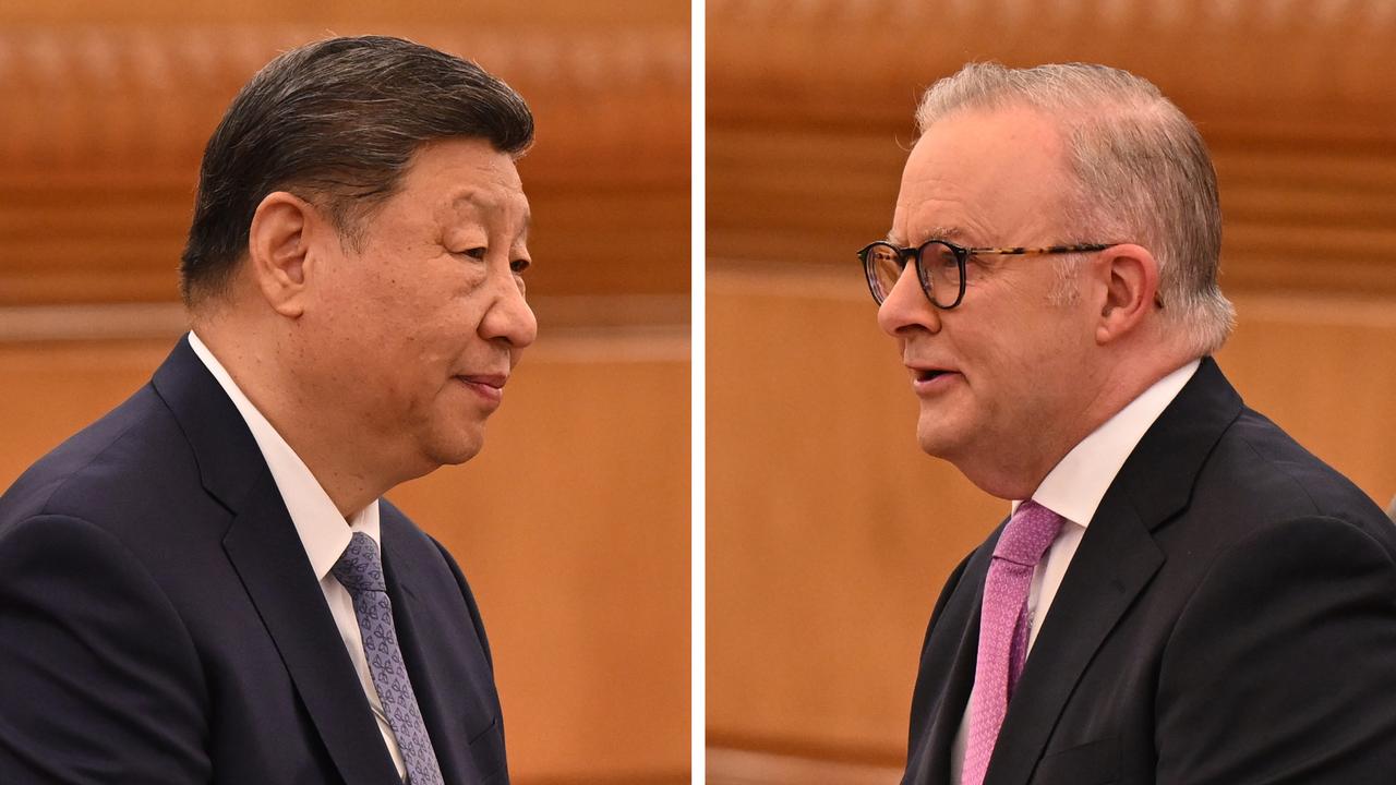 Xi Jinping and Anthony Albanese (file images)