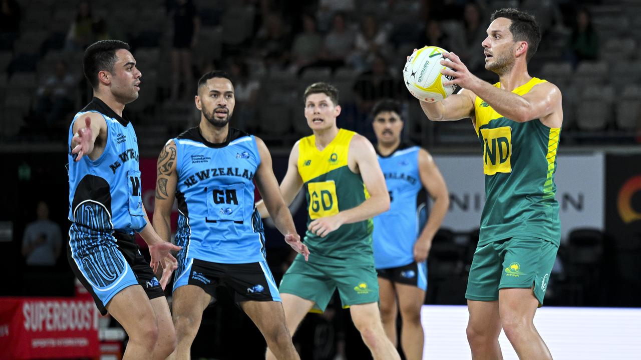 Dylan Nexhip of Australia (right)