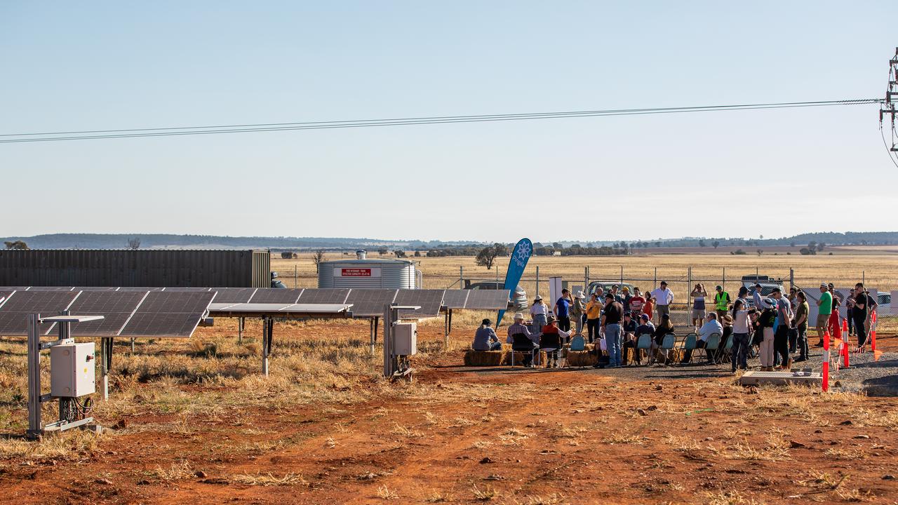 Haystacks solar garden in NSW