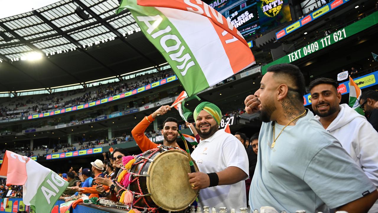 India received plenty of raucous support from adoring fans.