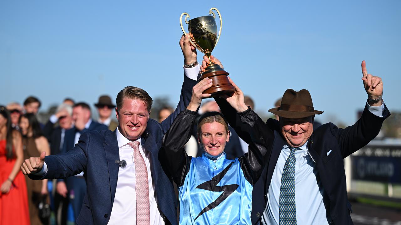 (L-R) Calvin McEvoy, Jamie Melham and Tony McEvoy.