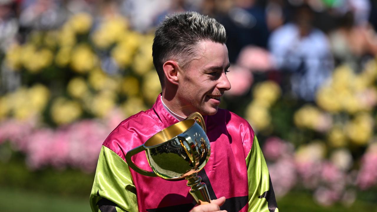 Robbie Dolan with the Melbourne Cup
