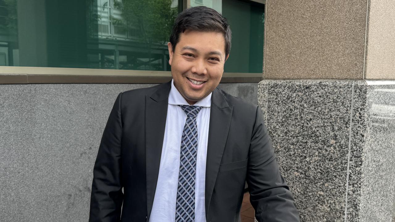 Police prosecutor Bunewat Keo outside at Hobart Magistrates Court