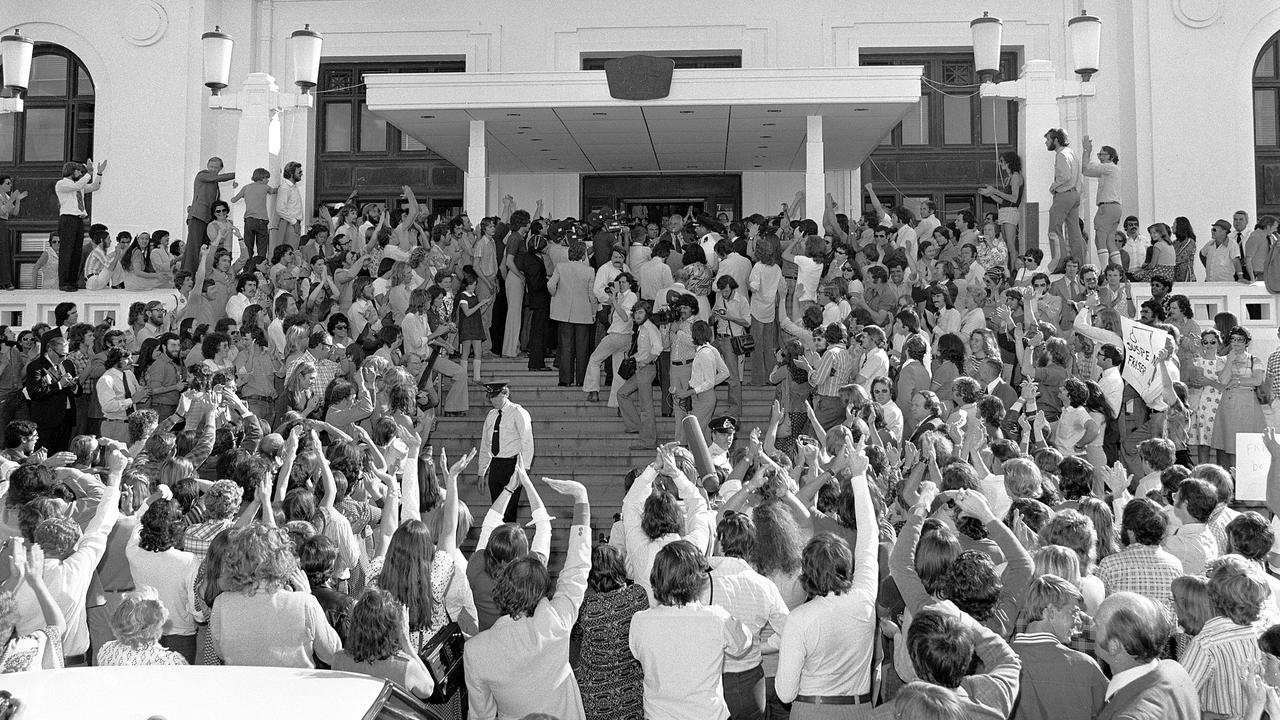 The announcement of the dismissal of the Whitlam government