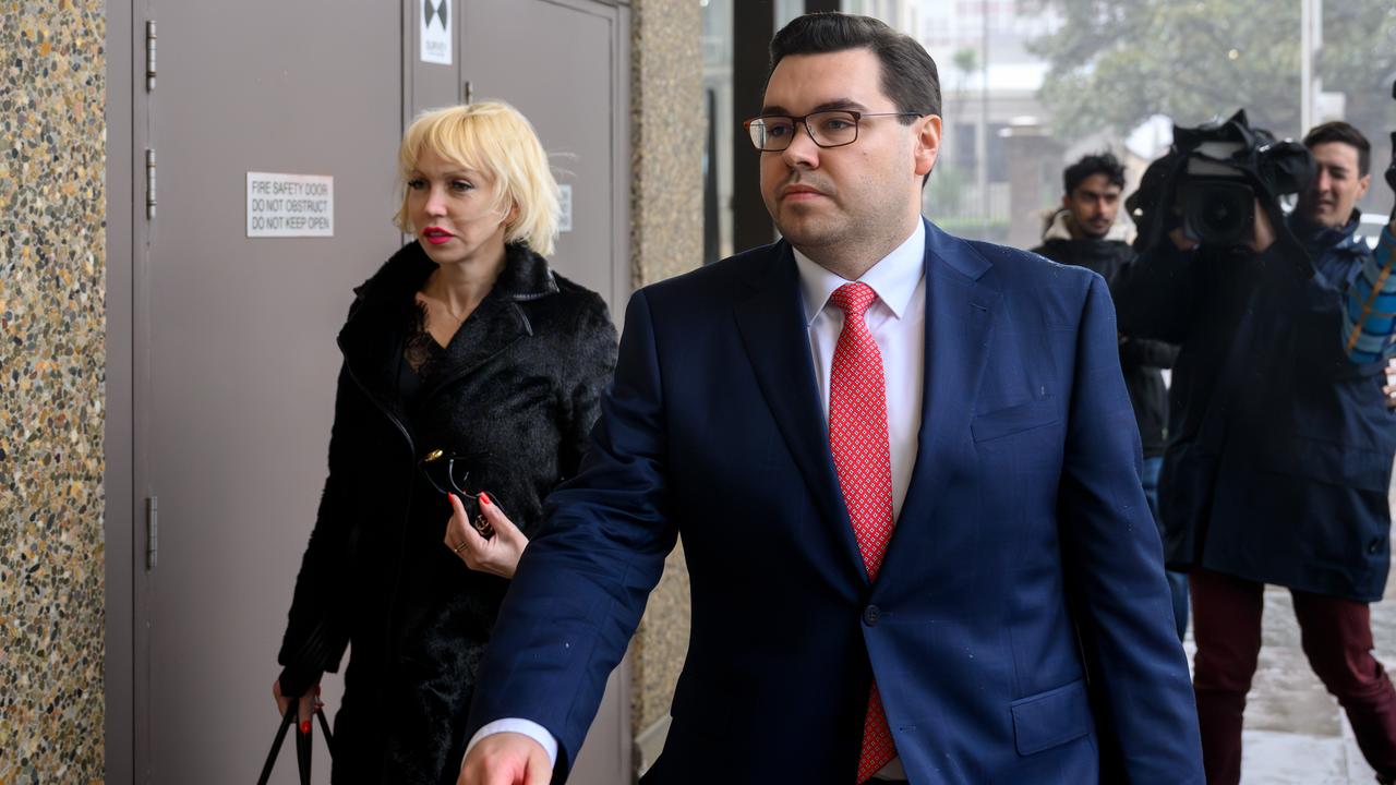 Zali Burrows and Bruce Lehrmann (file image)