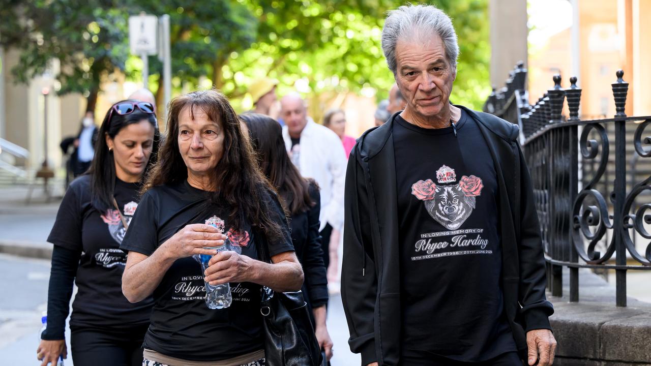 Mary and John Harding, the parents of Rhyce Harding