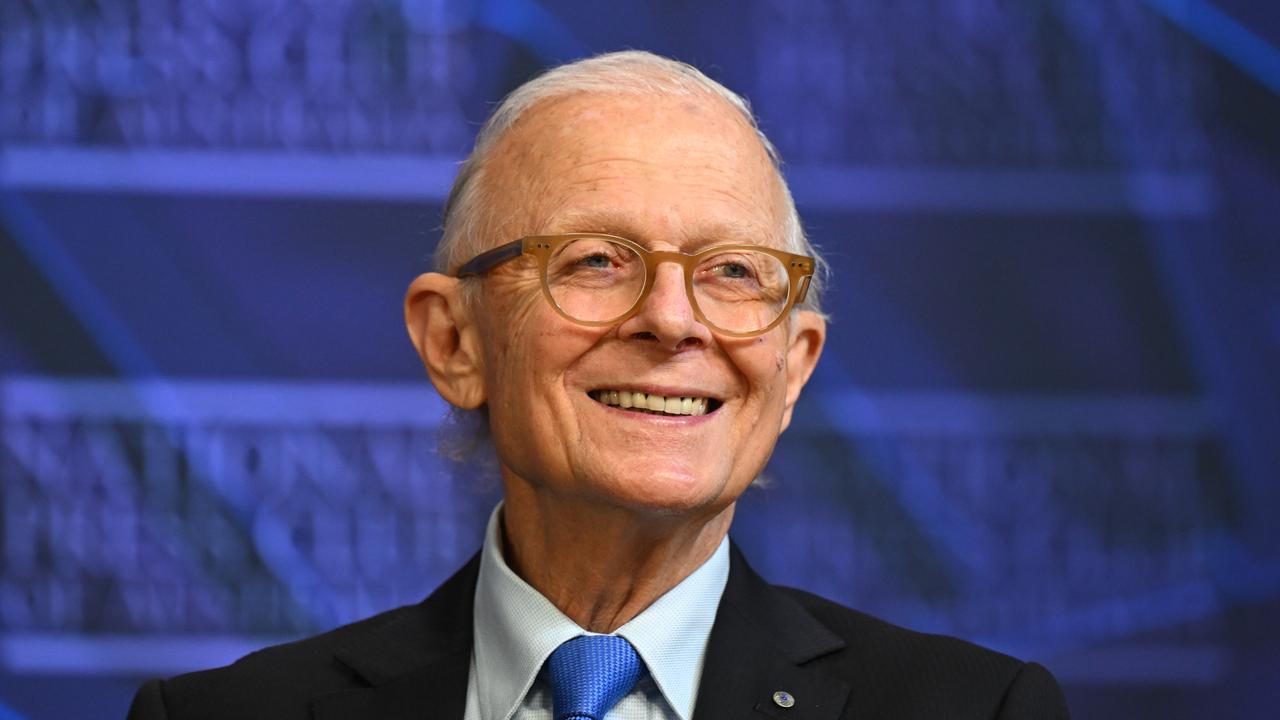 Professor Henry Brodaty prepares to address the National Press Club