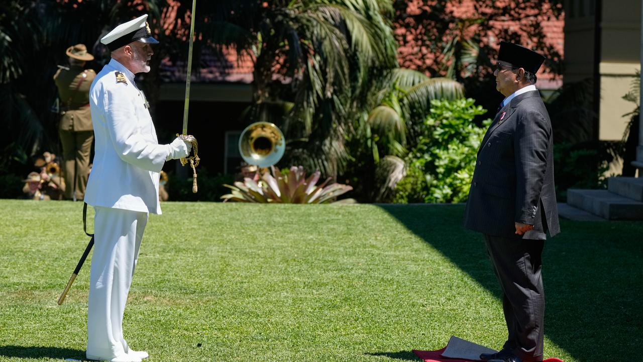 Indonesian President Prabowo Subianto at Admiralty House