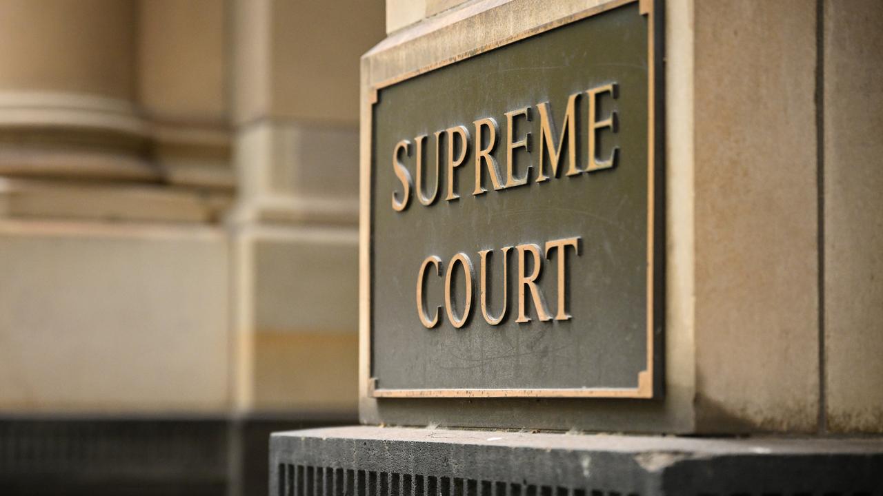 Signage for the Supreme Court of Victoria (file image)