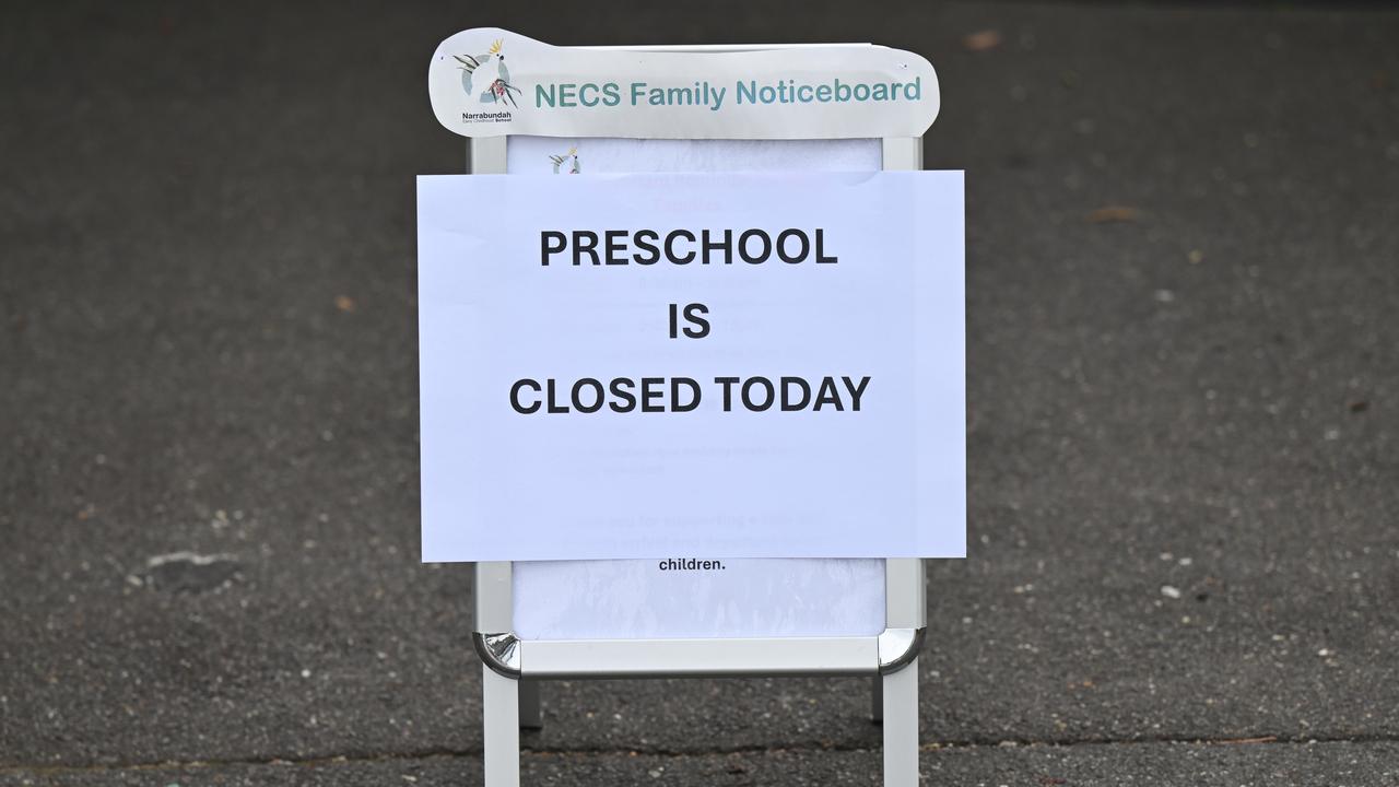 A closure sign (file image)