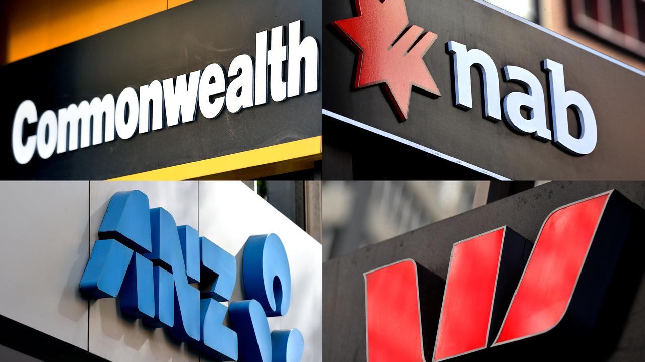 Signage for Australia's 'big four' banks (file image)