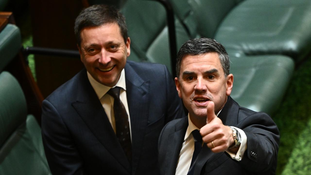 Matthew Guy and Brad Battin (file image)