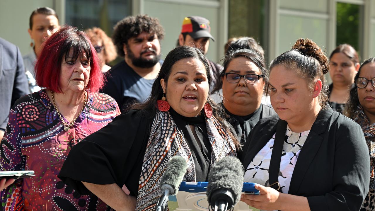 The family of an Aboriginal boy