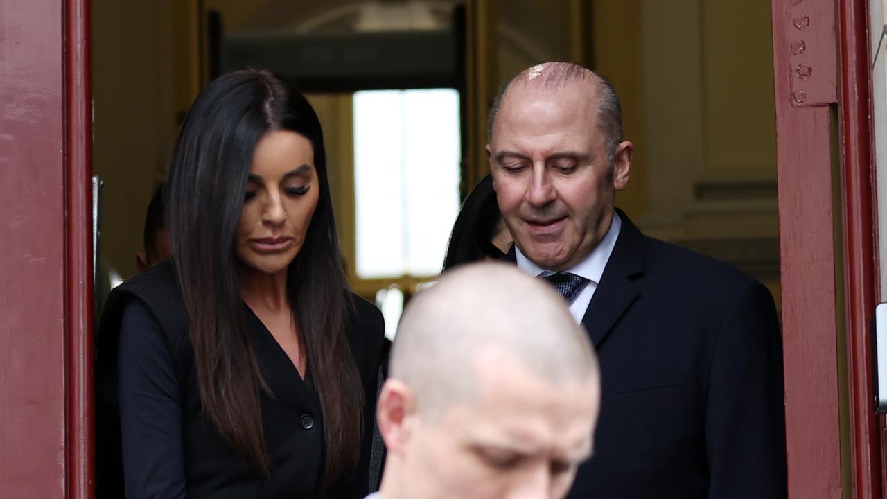 Sarah Tricarico (back left) and Tony Mokbel (file)