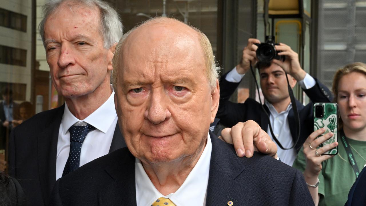 Former radio broadcaster Alan Jones (file)