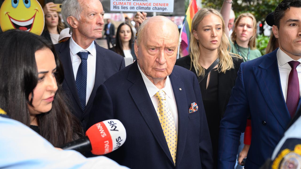 Former radio broadcaster Alan Jones (file)