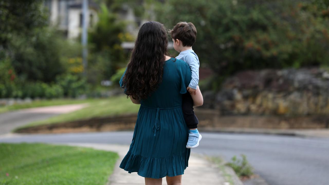 A parent with a child in Sydney