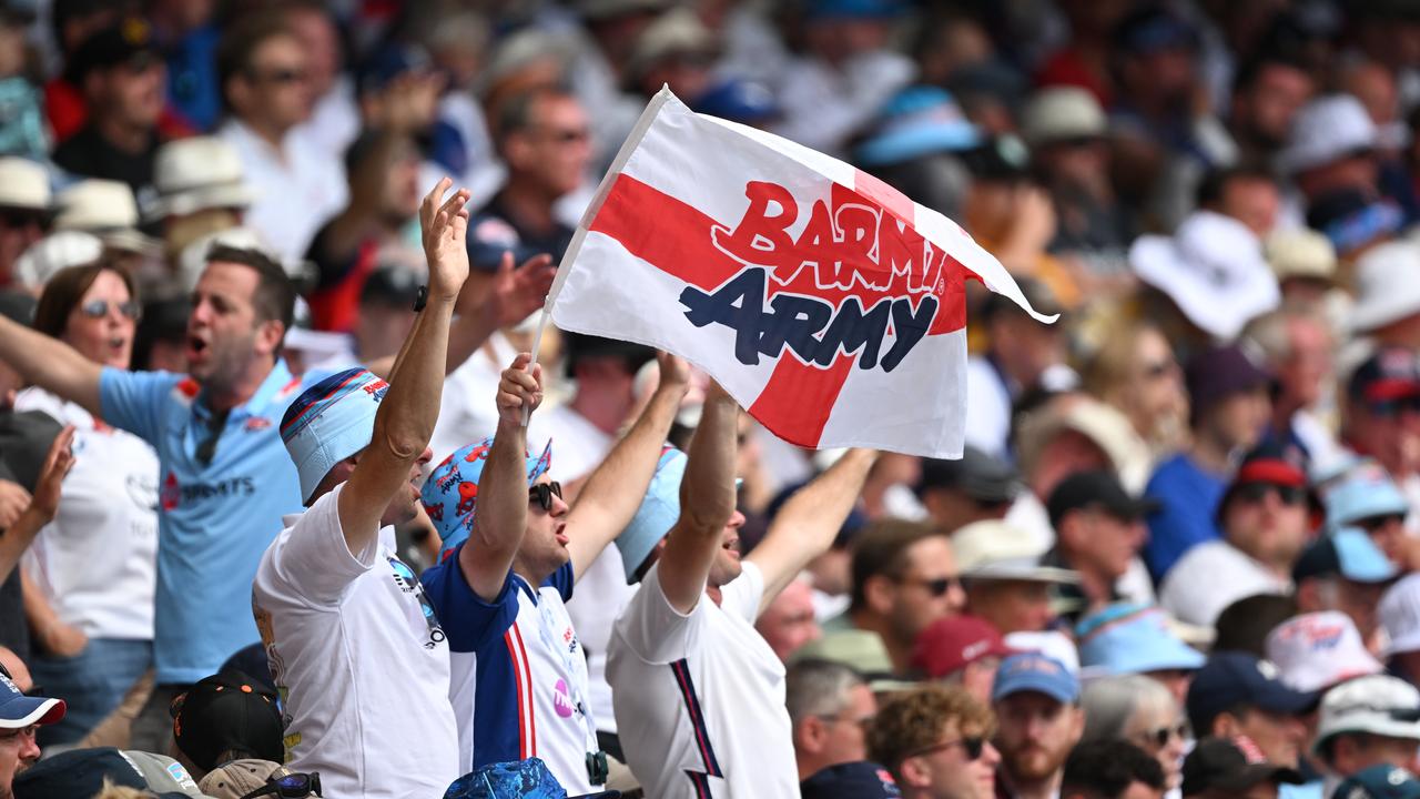 England fans turned out in force in Perth.