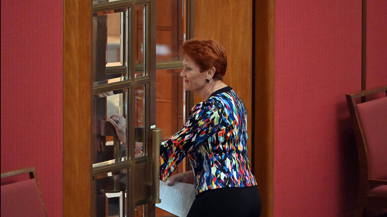 Pauline Hanson departs