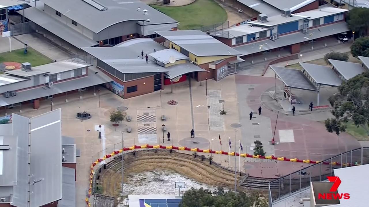 Detainees on the roof of at Banksia Hill