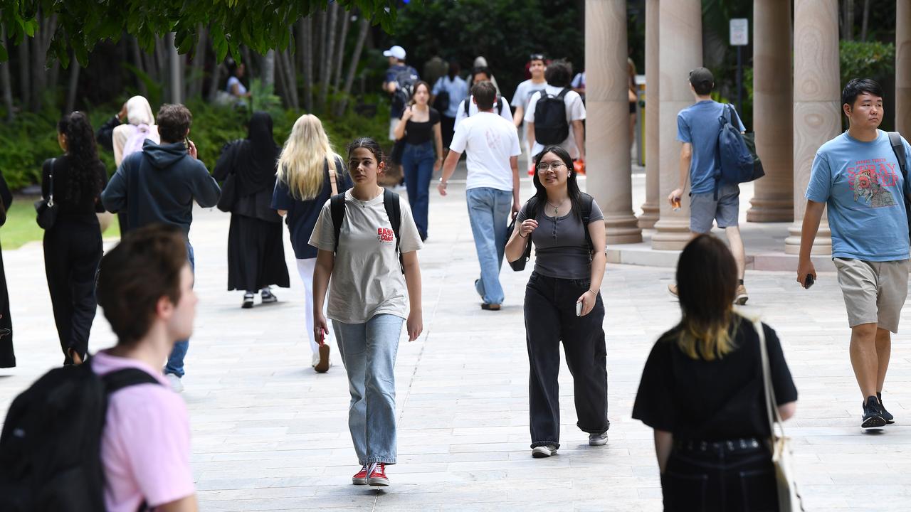 Students at the Queensland University of Technology (file image)