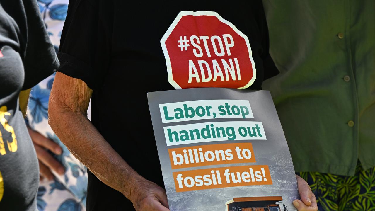 Anti-Adani protester