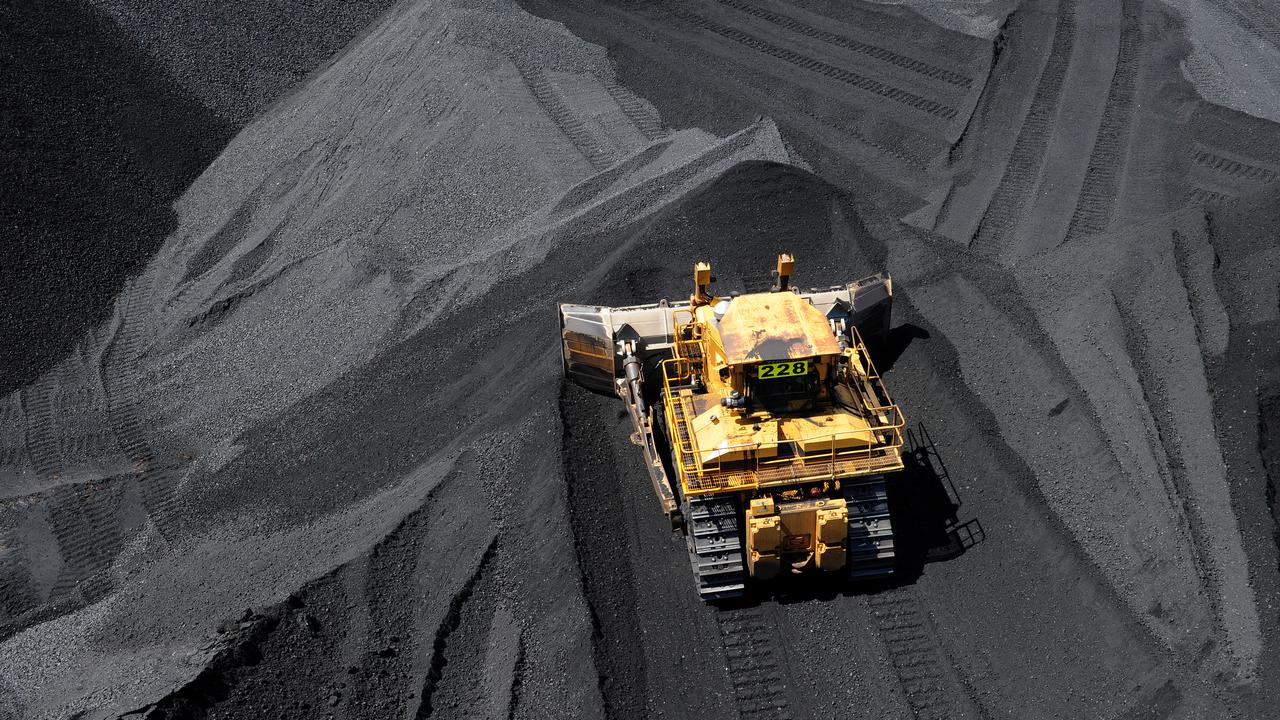 Coal is loaded at a terminal in Gladstone