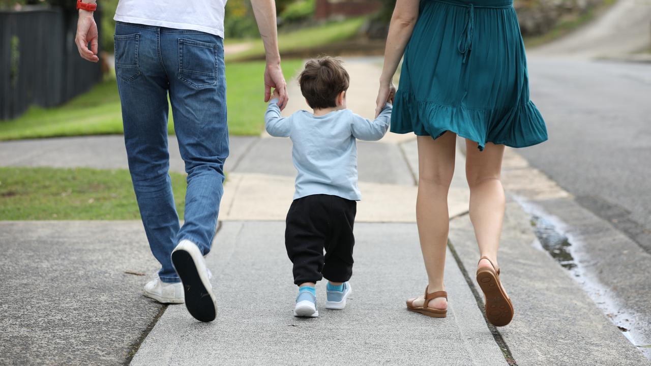 A family with a child (file image)