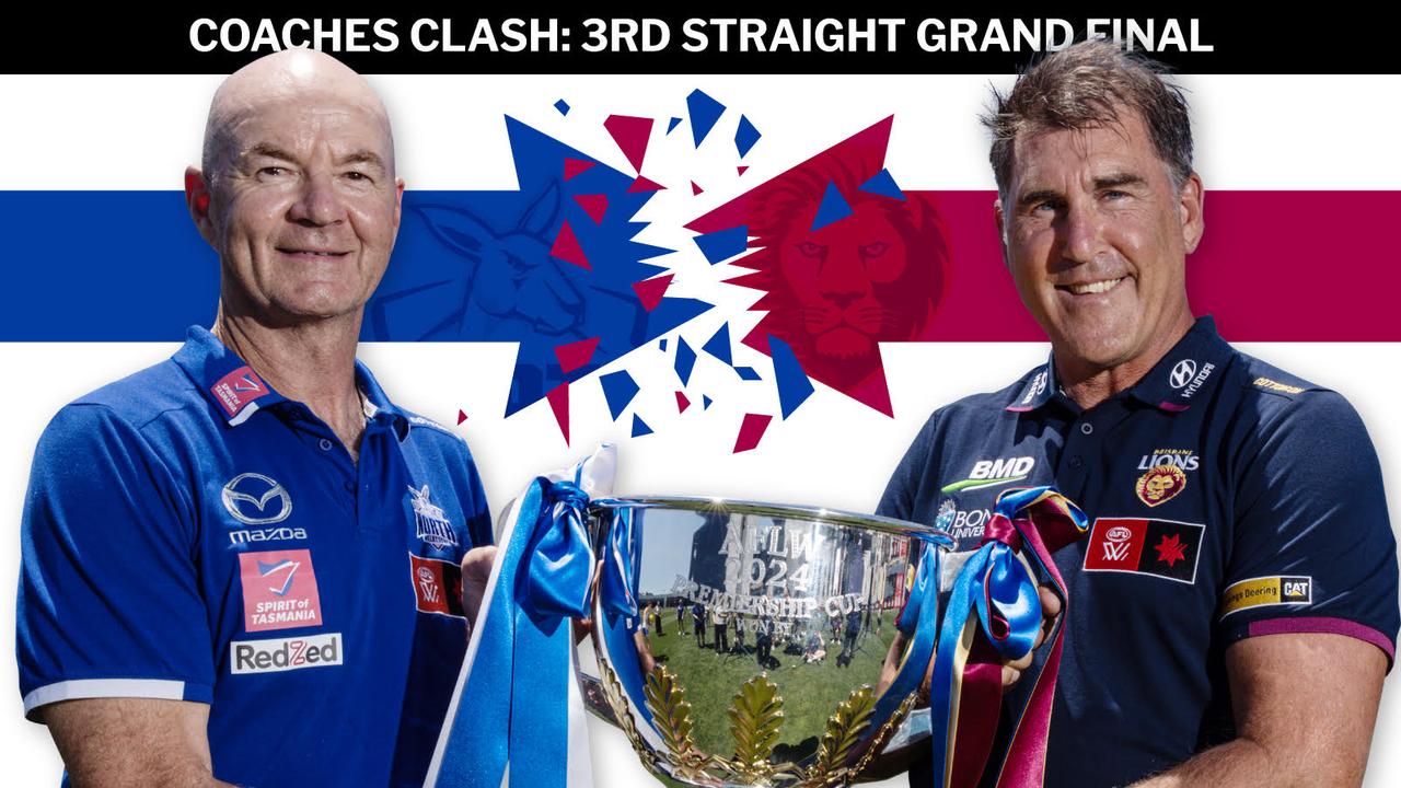 North's Darren Crocker and Brisbane's Craig Starcevich