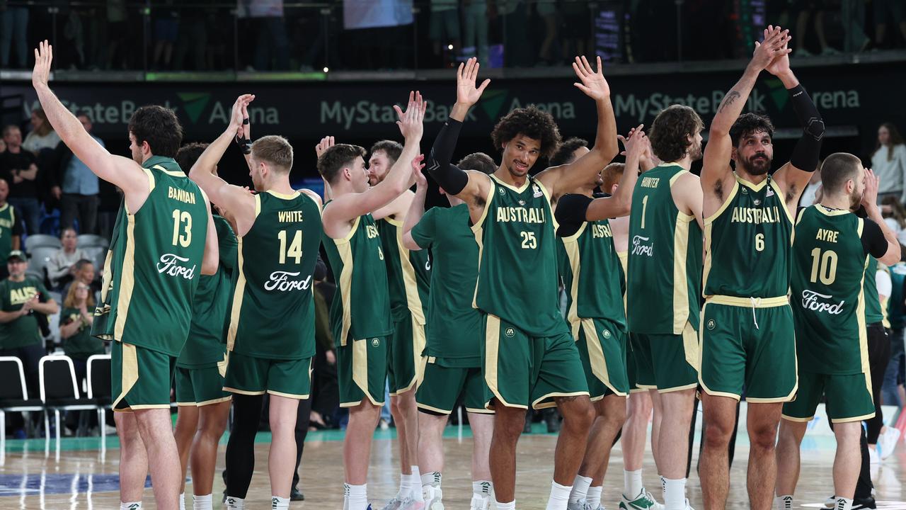 Celebrating Boomers players.