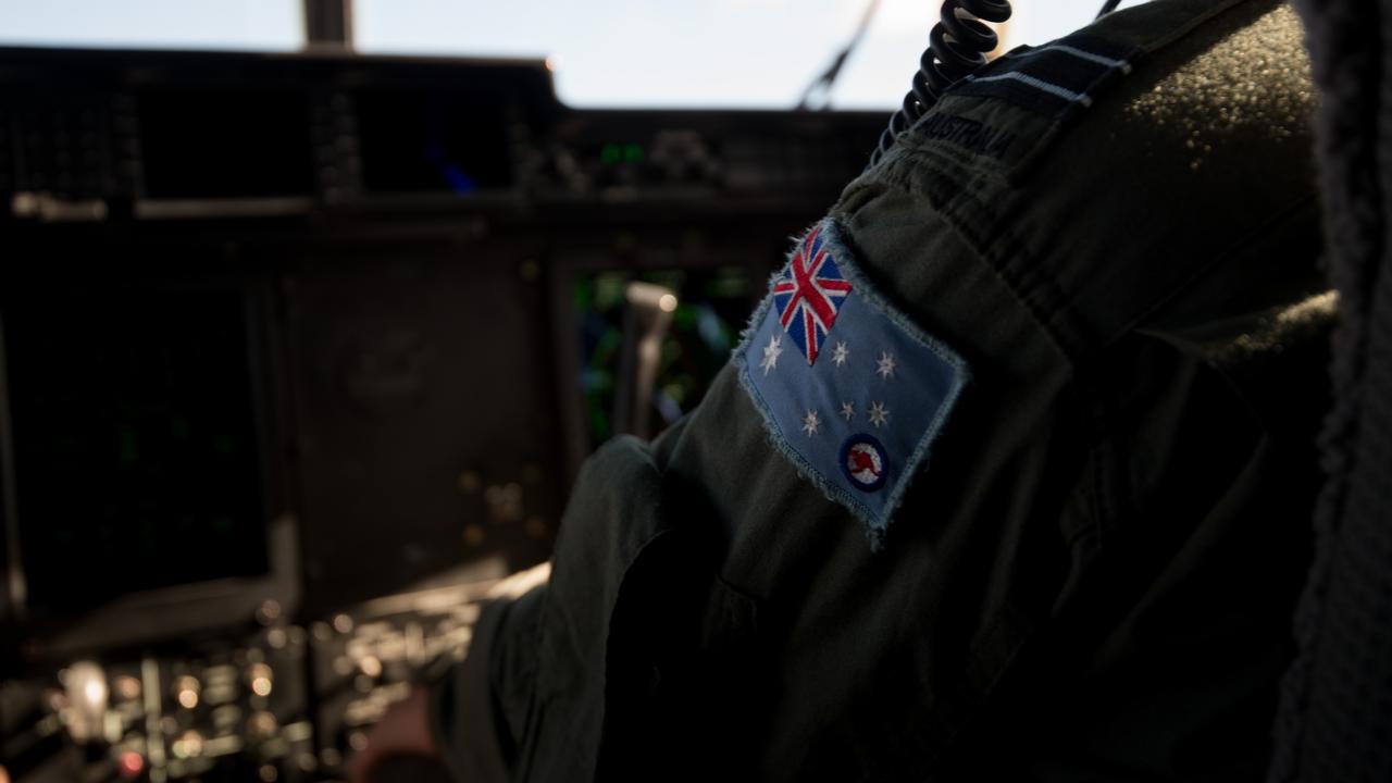 The blue ensign of the Royal Australian Air Force (file image)