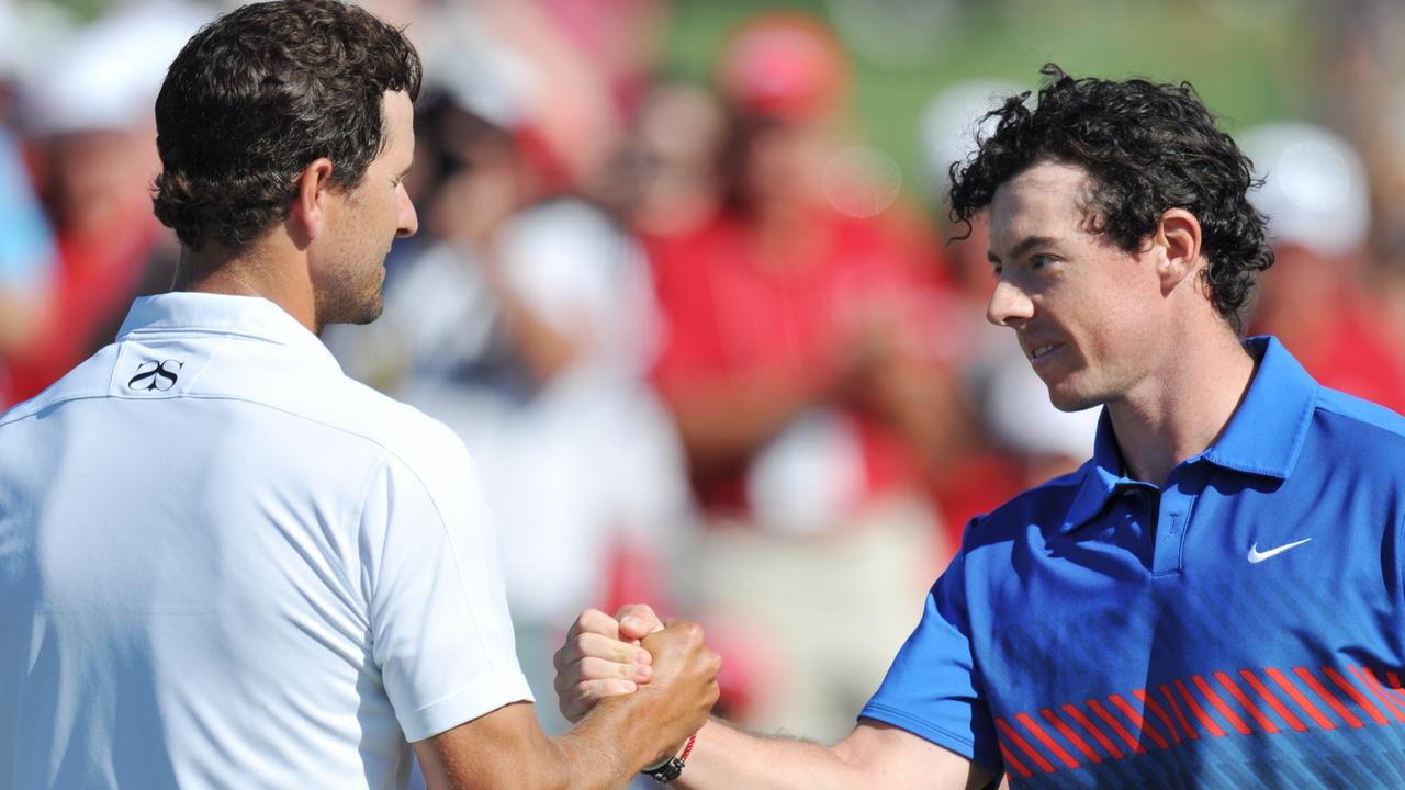 Adam Scott and Rory McIlroy