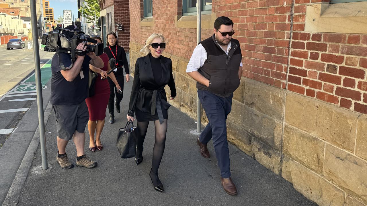 Bruce Lehrmann and his lawyer Zali Burrows