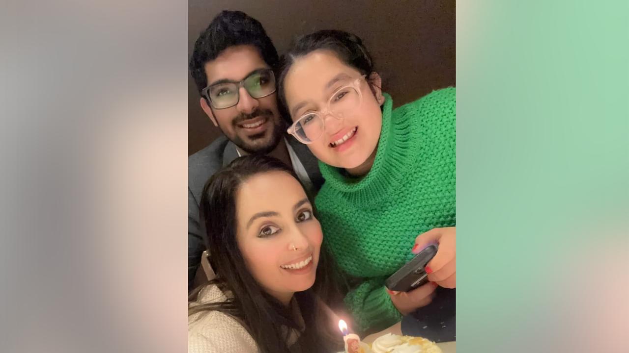 Pratibha Sharma with her partner Jatin Chugh, and daughter Anv (file)