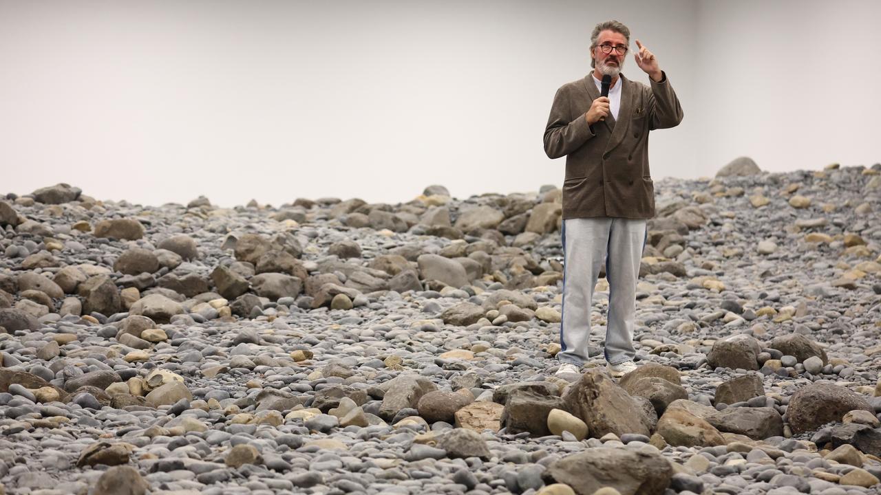 A preview of an exhibition by Icelandic-Danish artist Olafur Eliasson