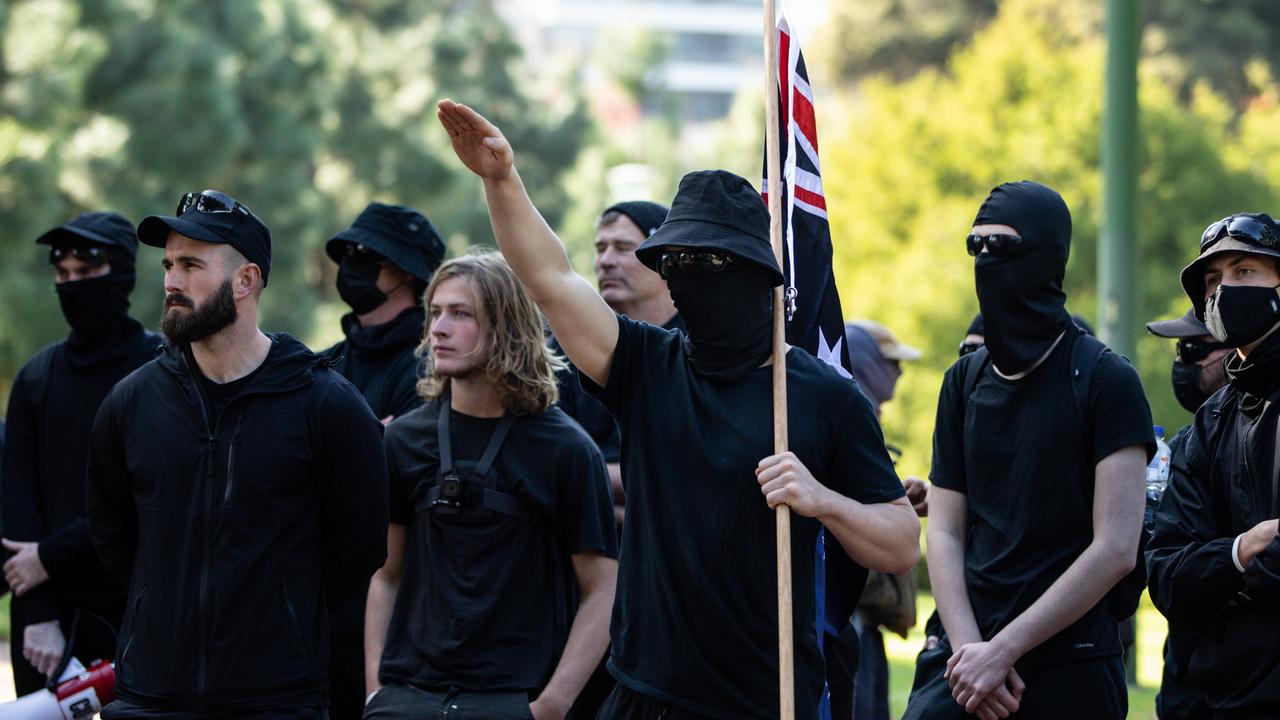 Neo-Nazi protesters